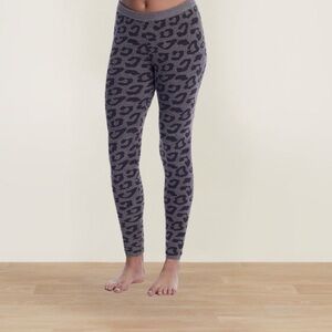 Barefoot Dreams Gray Leopard Print Leggings